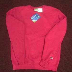 NWT champion small pink eco fleece pullover!!!